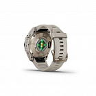 Умные часы Garmin Fenix 7S Pro Sapphire Solar, золотистый корпус, ремешок - светло-песочный