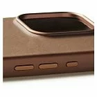 Чехол Mujjo Leather Case для iPhone 16 Pro, MagSafe, коричневый