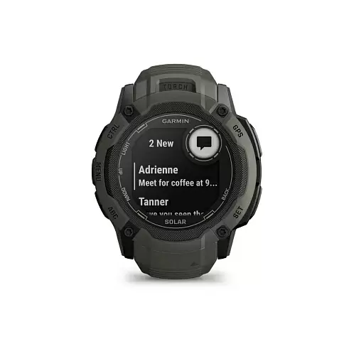 Умные часы Garmin Instinct 2X Solar, темно-зеленый