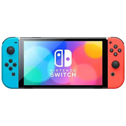 Портативная игровая консоль Nintendo Switch Oled, 64 Гб, Neon | голубой/красный