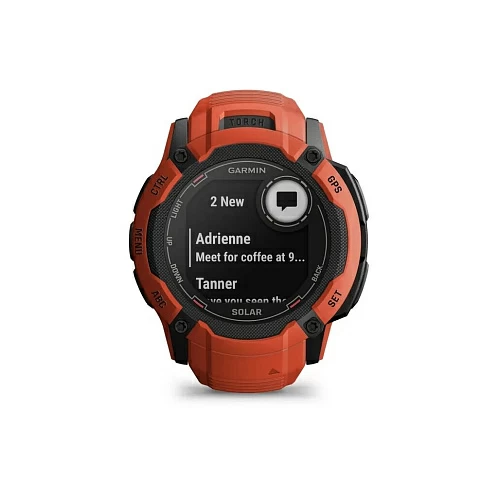 Умные часы Garmin Instinct 2X Solar, красный