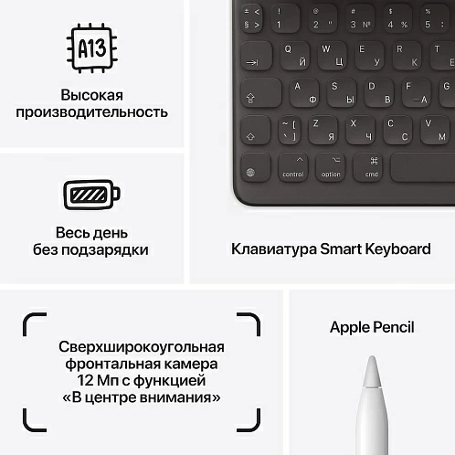 iPad 10,2" (2021), Wi-Fi 256 Гб, «серый космос»