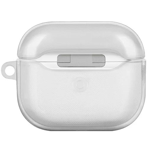 Чехол Uniq Glase TPU case с крабином для Airpods 3, прозрачный