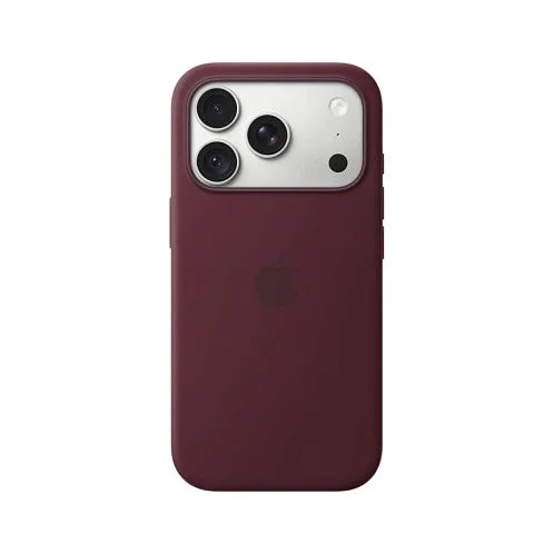 Чехол Apple Silicone Case для iPhone 18 Pro, MagSafe, силикон, бургунди / burgundy
