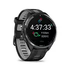 Умные часы Garmin Forerunner 965 черные, темно-серый DLC/титановый безель, ремешок - черный