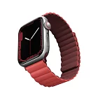 Ремешок Uniq Revix для Apple Watch 49/45/44/42 mm, двухсторонний, бордовый/коралловый