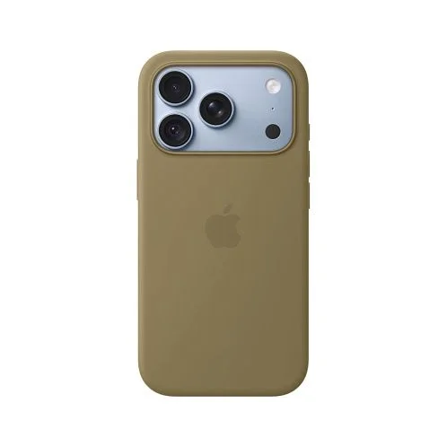 Чехол Apple Silicone Case для iPhone 18 Pro, MagSafe, силикон, оливковый / olive