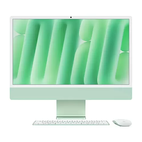 iMac 24" Retina 4,5K, (M4 10C CPU, 10C GPU, 2024), 16 ГБ, 256 ГБ SSD, зеленый