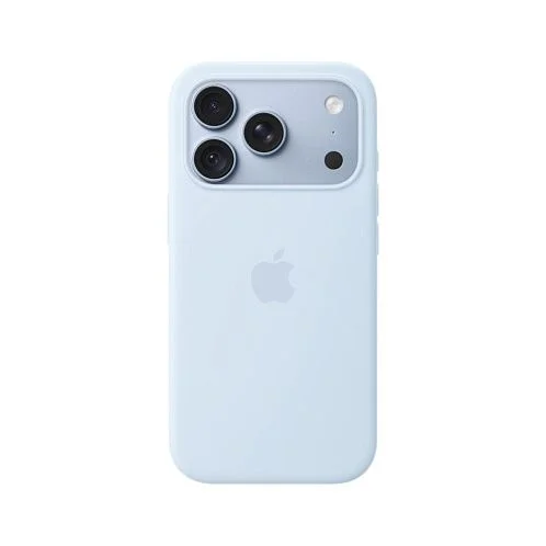 Чехол Apple Silicone Case для iPhone 18 Pro, MagSafe, силикон, холодный голубой / crisp blue