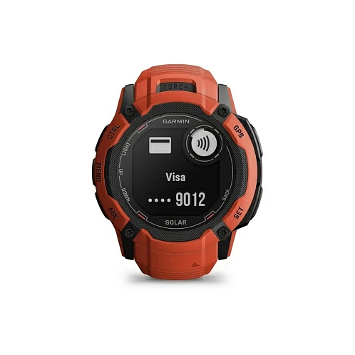 Умные часы Garmin Instinct 2X Solar, красный