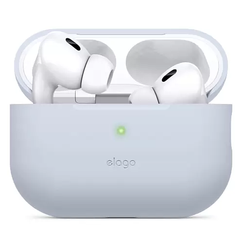 Чехол Elago Silicone case для AirPods Pro 2, светло-голубой