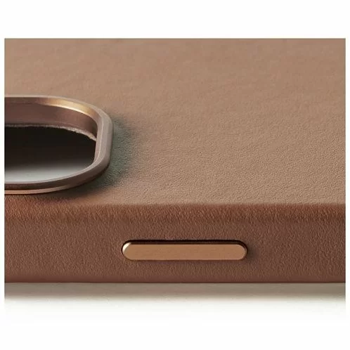 Чехол Mujjo Leather Case для iPhone 16, MagSafe, коричневый