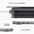 MacBook Air 13" (M2, 2022) 8 Гб, 256 Гб SSD, "серый космос"