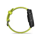 Умные часы Garmin Forerunner 965 черные, темно-серый DLC/титановый безель, ремешок - желто-черный 