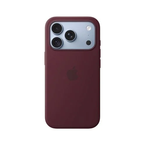 Чехол Apple Silicone Case для iPhone 18 Pro, MagSafe, силикон, бургунди / burgundy