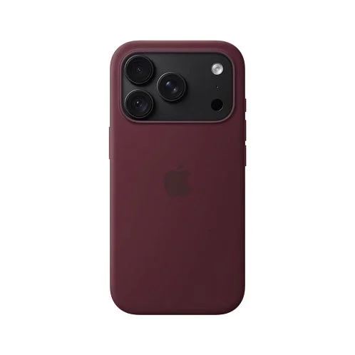 Чехол Apple Silicone Case для iPhone 18 Pro, MagSafe, силикон, бургунди / burgundy