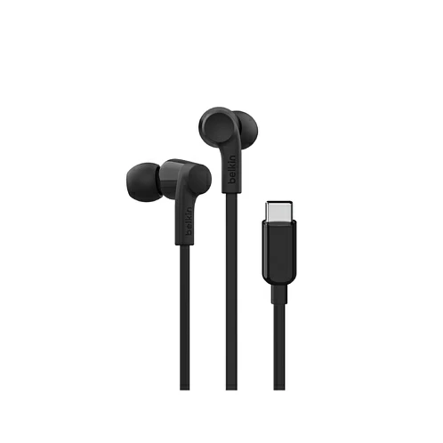 Наушники-вкладыши Belkin Soundform Headphones with USB-C Connector, проводные, черный