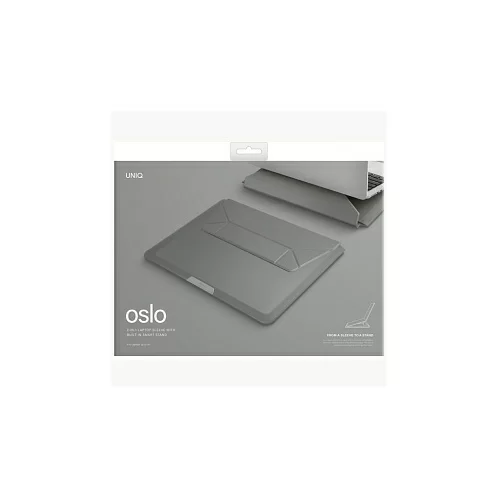 Чехол Uniq Oslo V.2 PU leather Magnetic для ноутбуков 14", складной, подставка, new, оливковый