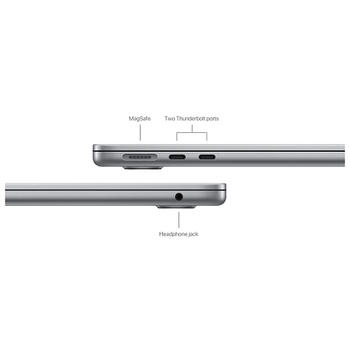 MacBook Air 13" (M3, 8C CPU / 8C GPU, 2024) 8 Гб, 256 Гб SSD, "серый космос"