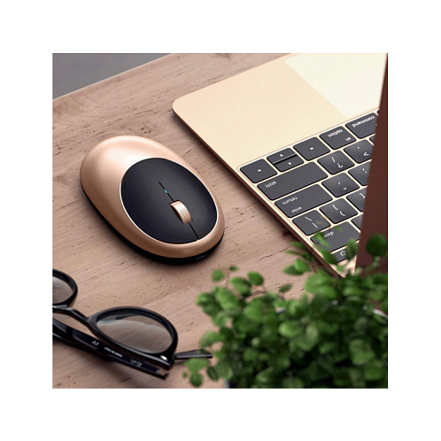 Мышь беспроводная Satechi M1 Bluetooth Wireless Mouse, золотой