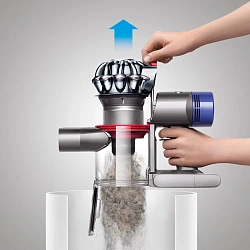 Пылесос портативный Dyson V8 Fluffy Extra silver, никель