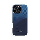 Чехол Pitaka StarPeak Tactile Woven для iPhone 16 Pro Max, Over The Horizon | синий