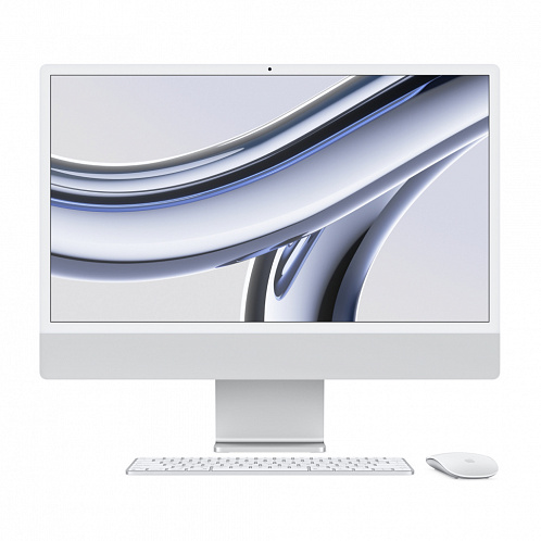 iMac 24" Retina 4,5K, (M3 8C CPU, 8C GPU, 2023), 8 ГБ, 256 ГБ SSD, серебристый
