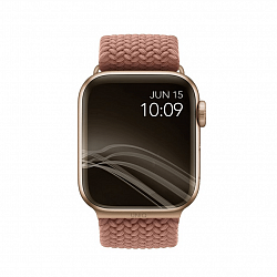 Ремешок Uniq ASPEN для Apple Watch 49/45/44/42 mm, плетеный, розовый