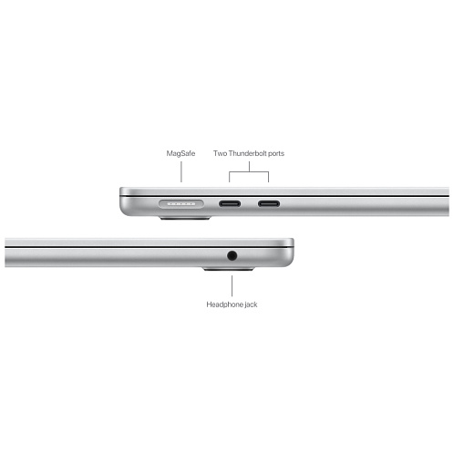 MacBook Air 13" (M3, 8C CPU / 8C GPU, 2024) 8 Гб, 256 Гб SSD, серебристый