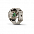 Умные часы Garmin Epix Pro (Gen 2) Sapphire Edition 42 мм, титан/золото, ремешок - светло-песочный