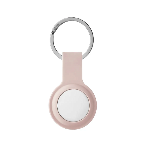 Чехол uBear Touch Ring Case для Apple AirTag с кольцом, силиконовый, розовый